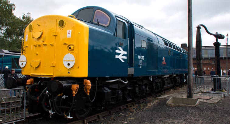Class 40012 at Barrow Hill 