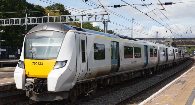 Thameslink class 700133 in Bedford station 