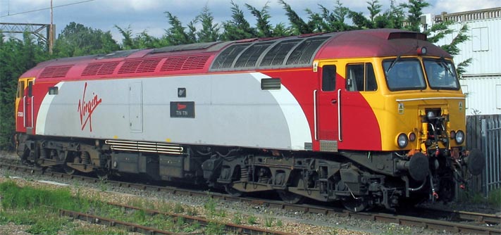Virgin Trains class 57 Tin Tin at Bletchley in 2005