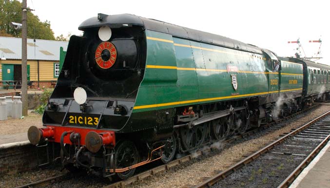 21C123 at the Bluebell Railway