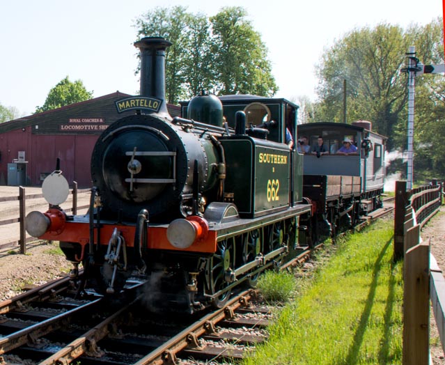 Southern 0-6-0T 'Martello' at the Bressingham Museum 
