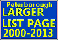 Large List page Peterborough Railway Station 2000 till 2013