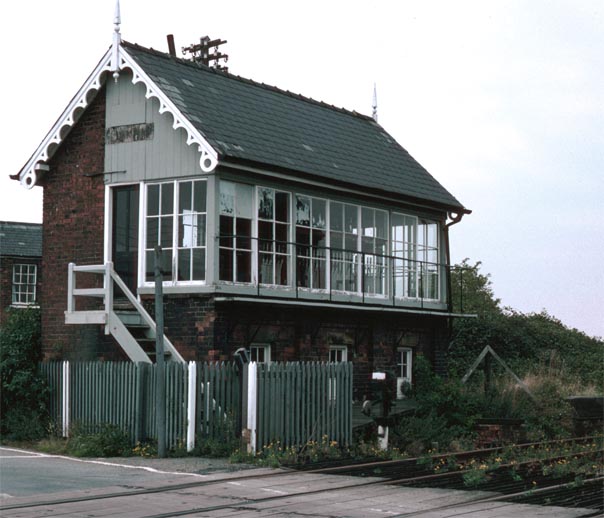 Cowbite Signal box after it closed but without its level crossing gates 
