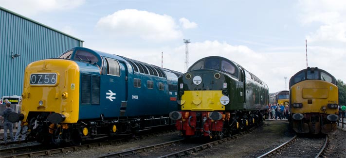 Class 55 and class 40 and class 37 