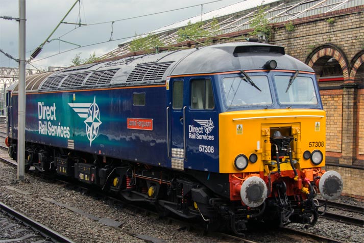 Direct Rail Services Class 57008 Jamie Ferguson 