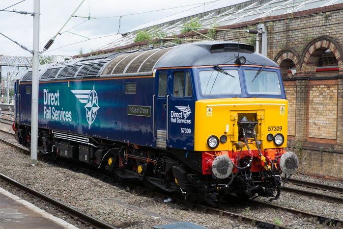 Direct Rail Services class 57309 Pride of Crewe 