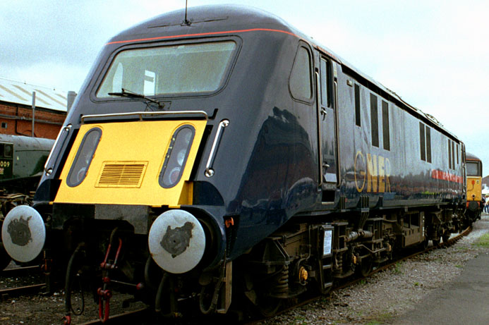 Class 89001 Avocet in GNER colours