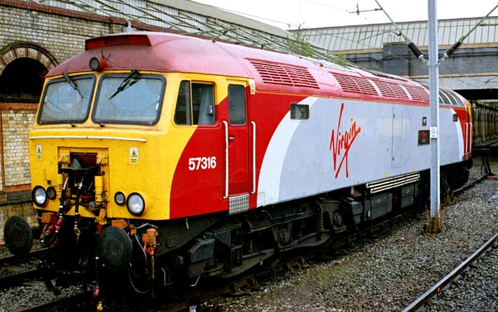 Virgin class 57316 'FAB1' 