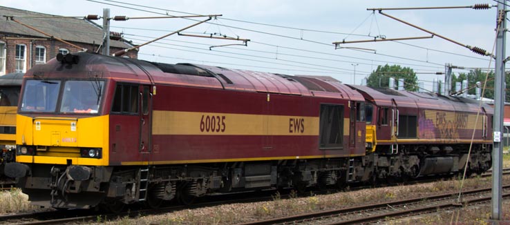 DB class 60035 and class 66057 