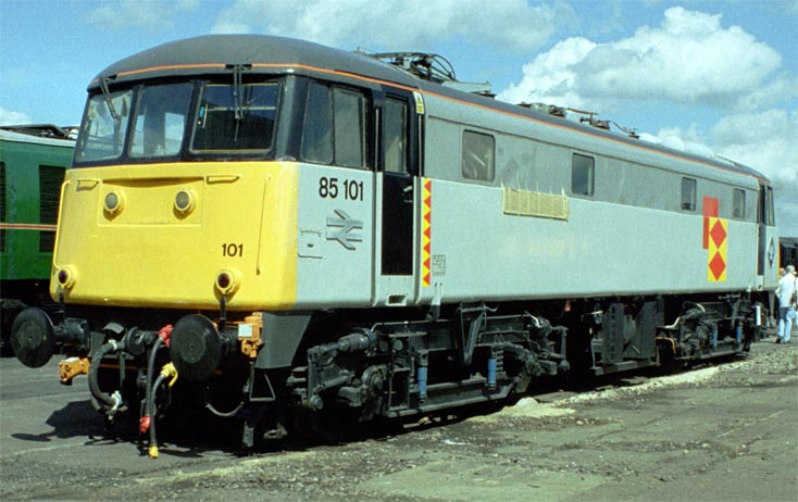 Class  85101 at the Doncaster works open day in 2003