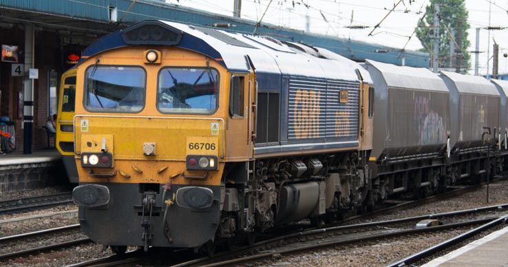 GBRf class 66706 at Doncaster 