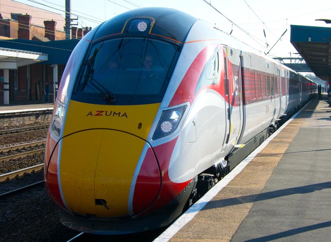 LNER  Azuma at Doncaster station
