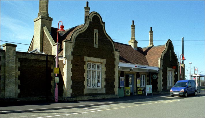 The main station building at Downham Market railway station