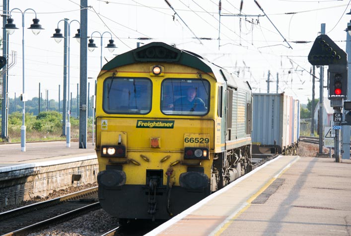 Freightliner class 66529 at Ely 