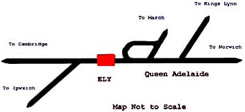 Map of Ely railways