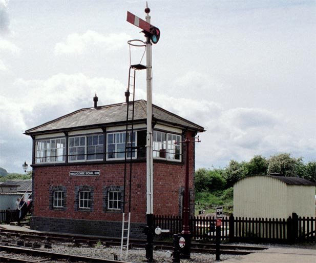 A fine signal and Winchcombe signal box