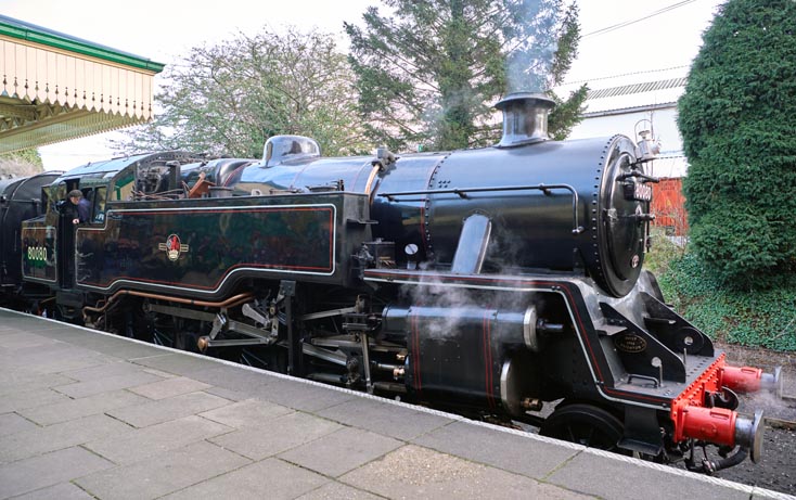 British Railways Standard Class 4 2-6-4T 80080 in the GCR station  at Loughborough