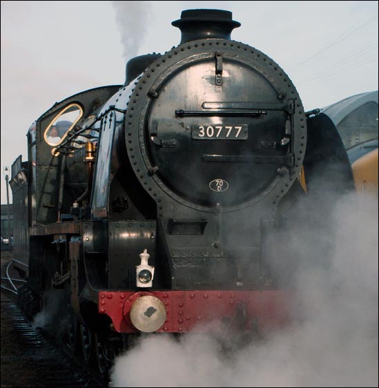 30777 King Arthur class 4-6-0 at Loughborough station