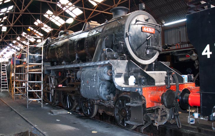 44767 in the shed at Loughborough 
