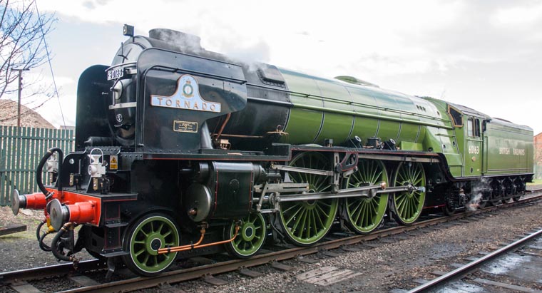 A1 60163 Tornado at Loughborough Great Central station 