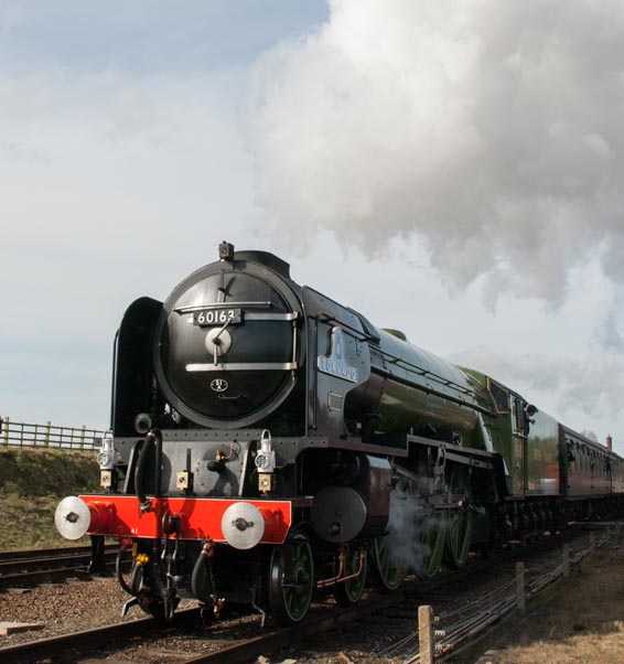 Tornado  leaving Quorn and Woodhouse station 