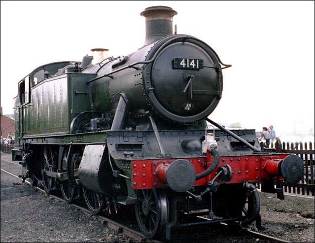 GWR 2-6-2 no.4141 at the The Gloucestershire and Warwickshire Railway 