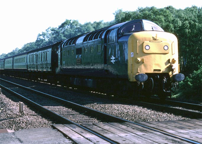Class 55 Delic at Holme in BR days