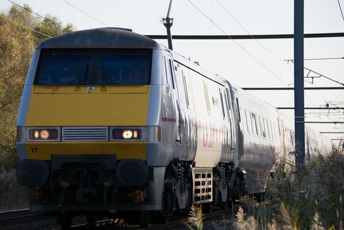 East Coast down train on the 27th of October 2014 