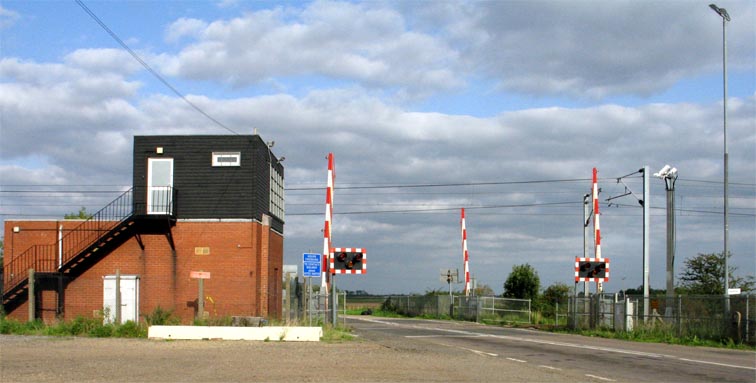 The Gate box and Level crossing from down side or Holme village 