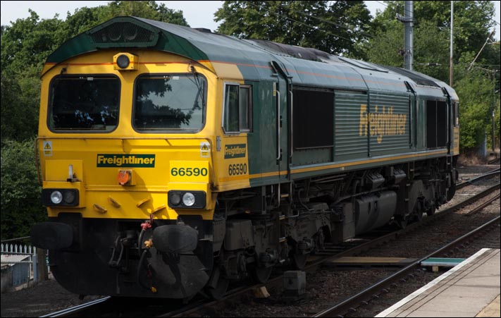 Freightliner class 66590 on the 6th of September 2012