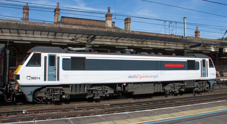 Greater Anglia Class 90014 Norfolk and Norwich Fesival