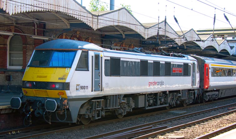 Greater Anglia class 90011 