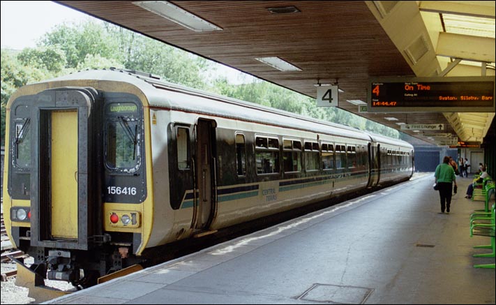 Central Trains class 146416 in platform 4 at Leicester in 2004