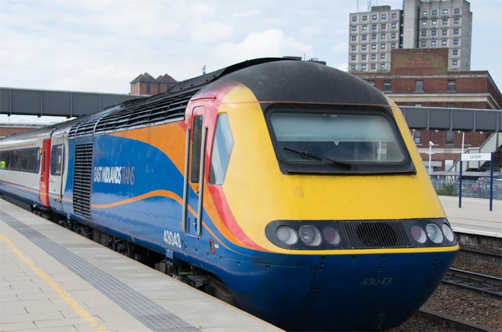 East Midlands Trains High Speed Train Power car 43043 