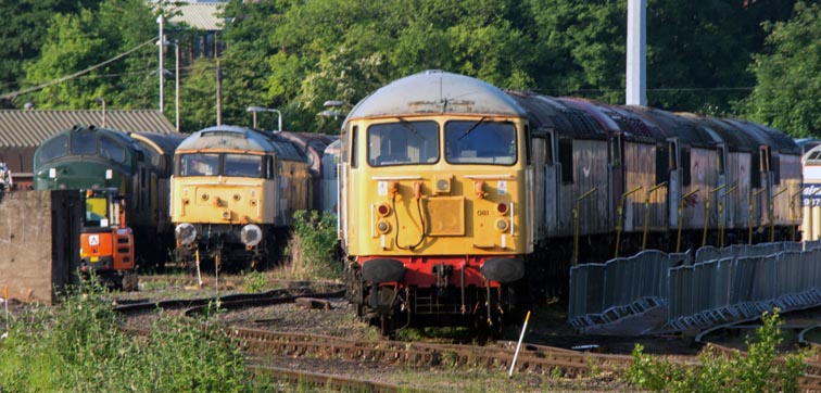class 56s and 47s and 37s at the Rail Operations Group depot 