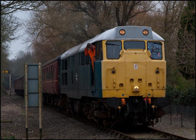 Class 31235 on the 30th March 2012 during the MNR Diesel Gala at Wymondham