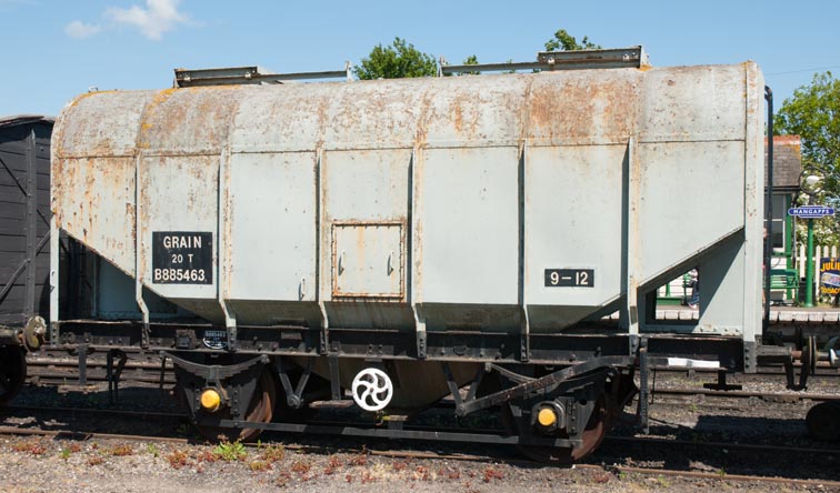 20Ton Grain wagon B885463 at the Mangapps Railway Museum