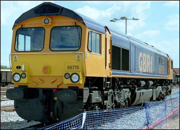 GBRf class 66715 at the Whitemoor open day 