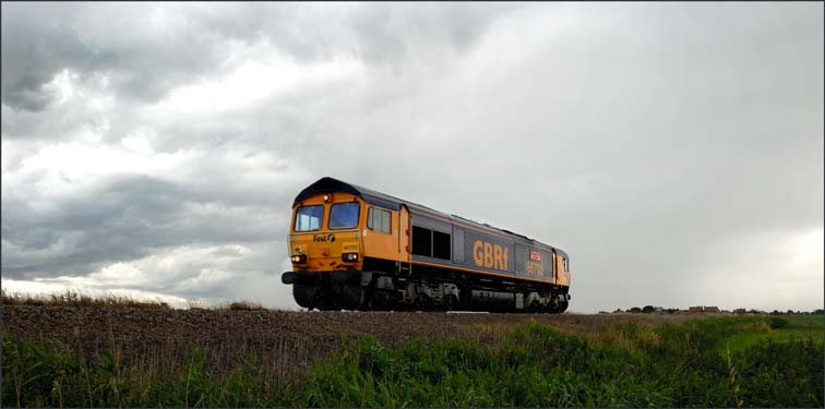 First GBRf 66703 light engine heading for Whitemoor in July 2008 