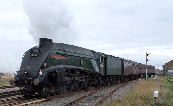 LNER A4 Class 4-6-2 no 60009 Union of South Africa  on 6th  December 2018