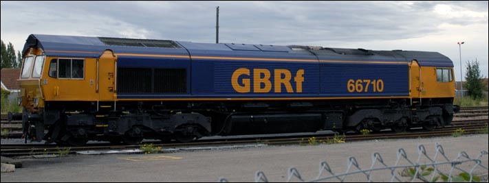 GBRf class 66710 also at March South down station goods shed 
