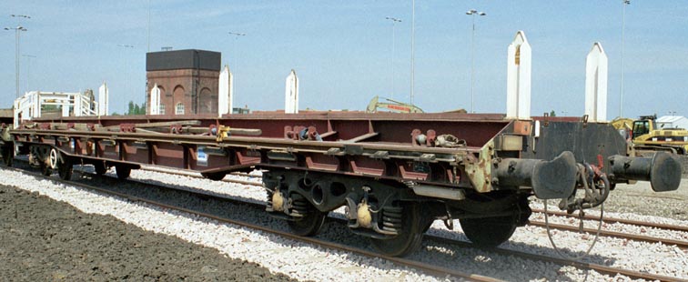 Bogie flat wagon at Whitemoor open day in 2004