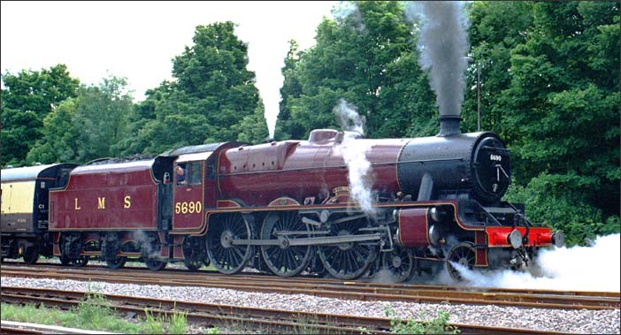 LMS Class 5XP 4-6-0 no 45690 Leander at Melton Mowbray station 