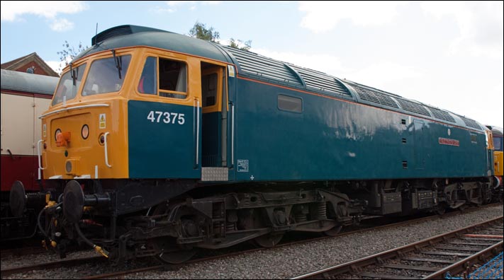 Class 47 375 Tinsley Traction Depot at Dereham on Friday 21st of September 2012