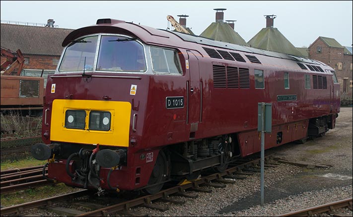 D 1015 Western Champion at Dereham station on Friday 4th of April 2014
