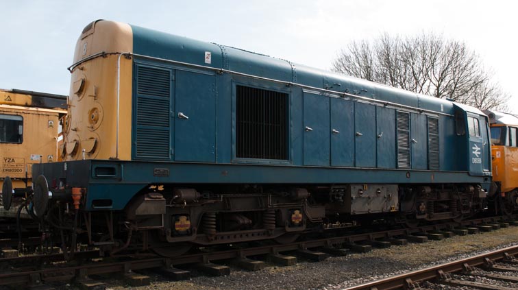 Class 20 D8069 at Dereham 