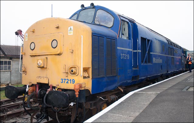 Class 37219 at Dereham on Friday 4th of April 2014 