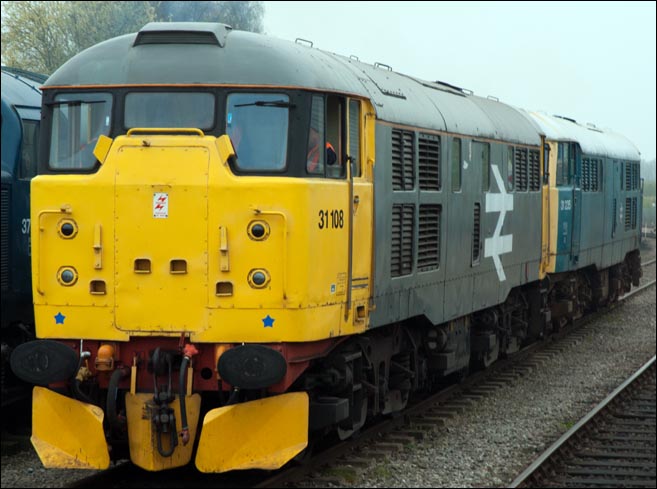 Class 31 108 and class 31 235 at Dereham on Friday 4th of April 2014