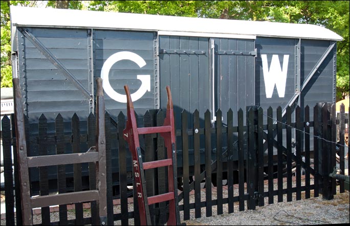 GWR van waits to be unloaded