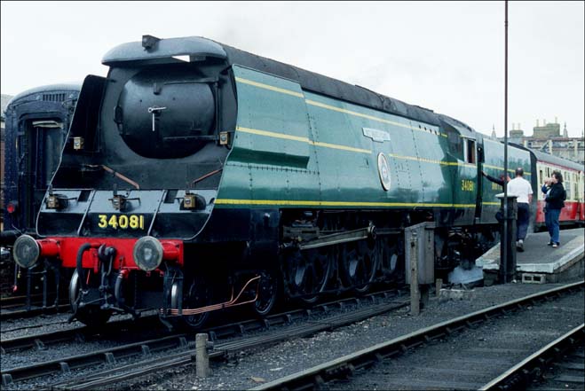 34081 at Wansford NVR station in 2002 
